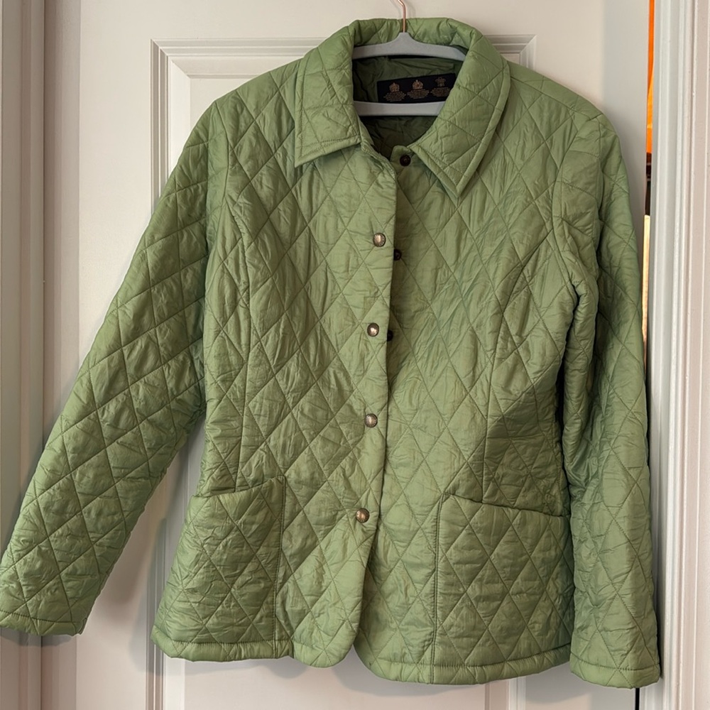 Barbour Green Quilted Jacket Sz US 8